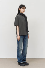 Deni Pigment Collar Top