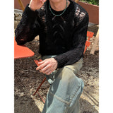 [PREMIUM] Grunge damage round neck knit (3color)