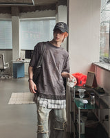 Triple Damage Layered Short Sleeve T-shirt