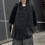ヴィンテージ テキスト ウォッシュド Tシャツ