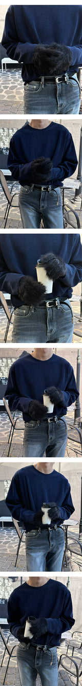 [Unisex] 薄手ゴルジラウンドカッティングニット(4color)