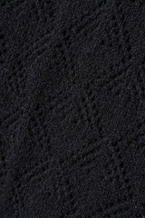 ニットトップ (black)