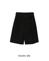 (belt presentation) Cotton Bermuda Pants