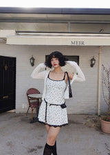 TWO BUTTON SEE-THROUGH CARDIGAN (WHITE)