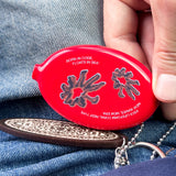 BORN IN CODE Coral Reef Coin Wallet Keyring (Red)