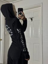 Chrome lettering hoodie
