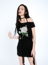LACE LINED DRESS [BLACK]
