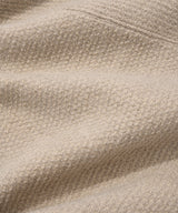 Authentic Logo Knit-Like Half-Zip Oatmeal