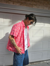 LAUL PAISELY SHORT SLEEVE SHIRT RED