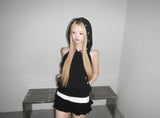 puching backless hoodie(3 color) 