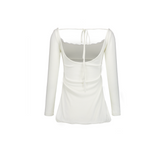 BABY BALLOON MINI DRESS [IVORY]