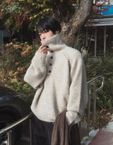 Tessie Stitch High Neck Two-Way Knit
