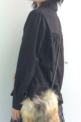 コットンフレアシャーリングシャツ
