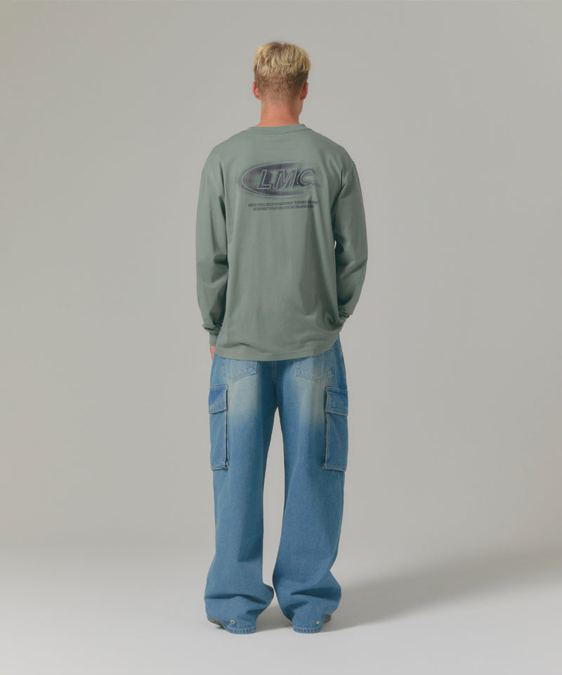 クルー長袖Tシャツ ブラック