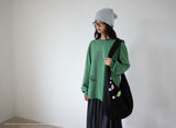 FLARE RIB SKIRT (CAHRCOAL)