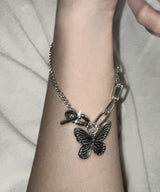 Butterfly Toggle Bar Bracelet