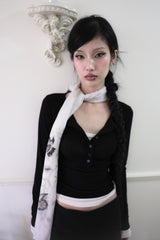 Button layered T (3color)