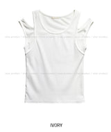 Chief double strap ribbed sleeveless