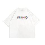 PEANUT STAIN - Friends White Boxy Tshirt