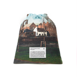 Printed London String Pouch [Village]