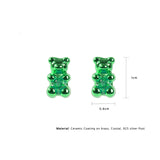 Petit Bear Earrings_Green