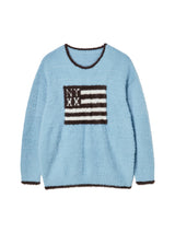 NYX FLAG KNIT BLUE