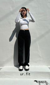 FLOWER DOT DENIM PANTS code 23001