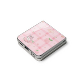 [MADE]Peach TTURUBY MagSafe Glass Bumper Phone Case for ZFlip