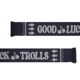 TROLLS JACQUARD KNIT MUFFLER - NAVY