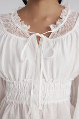 Dear You Lace Blouse, White
