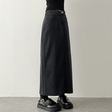 Sundy Charlang Cool Denim Long Skirt [Short & Basic Selection] Lyocell Fabric
