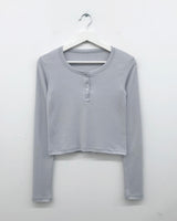 Seing Henley Neck Long Sleeve (4color)