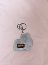 Bunny Popo Doll Keyring (blue silver)