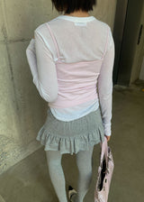 TENCEL ROUND SLEEVE TEE (4color)