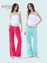 Lounge Lettering Mint Long Pants (TOP)