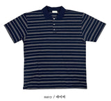No.1231ストライプカラーハーフTシャツ (4color)