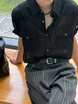[S/S] Western シースルーリンクルシャツ(3color)