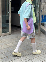 ヘビーコットン ソウル グラフィック Tシャツ (Tenta Tumble & Bio Washed)2サイズ - ヴィンテージブルー