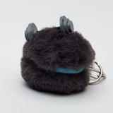 dumbbell pompom health key chain