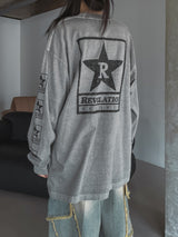 Rスターピグメントルーズフィット長袖Tシャツ