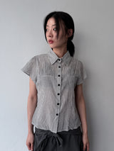  GINGHAM CHECK PUFF SHIRT