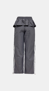Girlish Frill Track Wide Pants