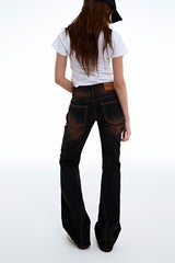 MP WASHED BOOTSCUT JEANS BLACK