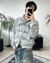クルーレタリングハイネックジップアップ