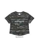 CAMO PATTERN BASIC LOGO CROP TEE_CHARCOAL