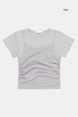 ハイドネットレイヤードクロップTシャツ