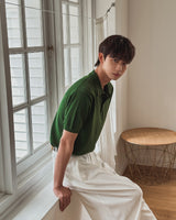 Palette Soft Collar Short Sleeve Knit