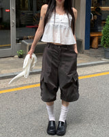 Big cargo bermuda pants