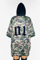 APPLIQUE MESH BASEBALL JACKET CAMO