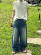 Double Cut denim pants